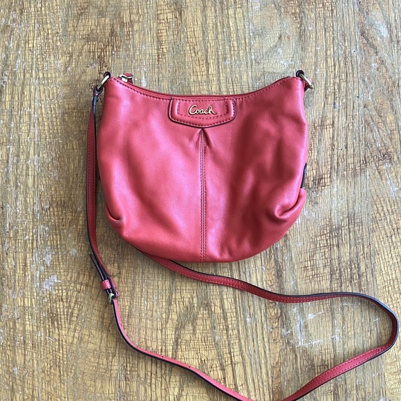Coach Vibrant Red Crossbody Bag - Picture 1 of 7